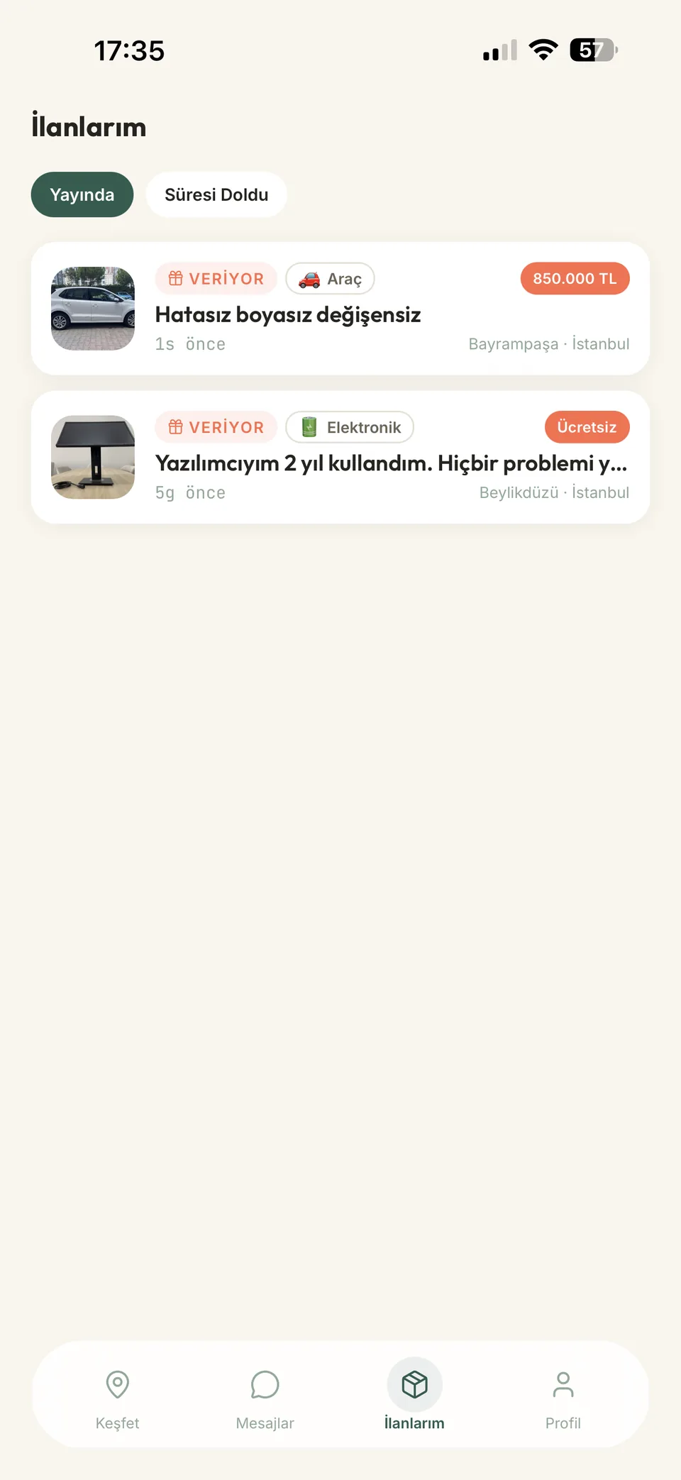 İlanların tek yerde